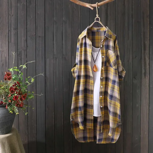 Vista 47 de Long Sleeve Shirts for Women Spring Summer Dressy Casual Button Down Plus Size Tops Office Work Blouses