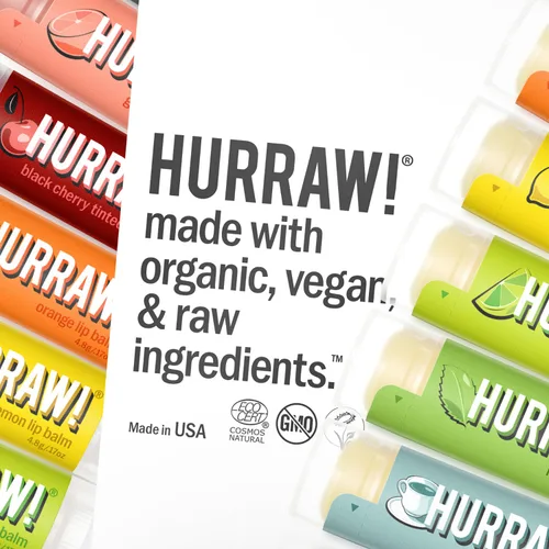 Vista 8 de Hurraw! Bálsamo labial teñido de cereza negra, paquete de 2: (tinte rojo transparente) orgánico, certificado vegano, sin crueldad y sin gluten. Sin