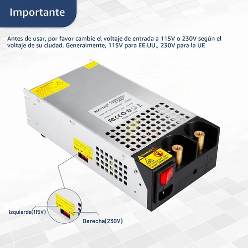 Vista 5 de Fuente de alimentación DC 24V 1000W Convertidor AC a DC SMPS Transformador de fuente de alimentación conmutable 41A para impresora 3D, RV, tira