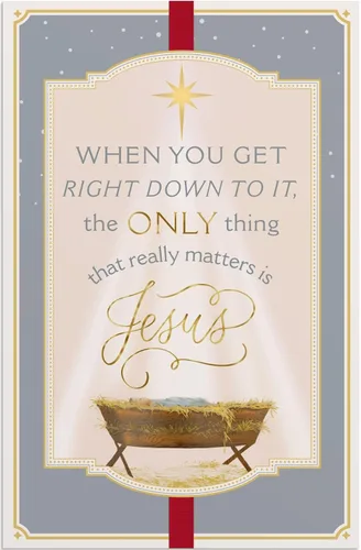 Vista 2 de DaySpring - Lo único que realmente importa es Jesús - 50 tarjetas y sobres de Navidad a granel, NIV (J9693), multicolor