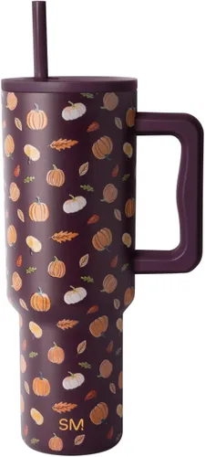 Vista 14 de Simple Modern Halloween Signature Voyager Vaso térmico de café de viaje de 16 onzas con tapa de 360° Regalos para mujeres y hombres Taza