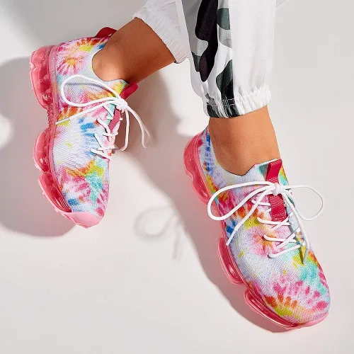 Vista 6 de LUCKY STEP - Zapatos deportivos de moda para mujer transpirables informales cómodos y ligeros para caminar