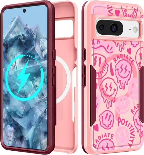 Vista 220 de Funda para Moto G 5G 2024 – Compatible con MagSafe para mujeres y niñas, bonita funda protectora magnética para teléfono, diseño femenino Kawaii