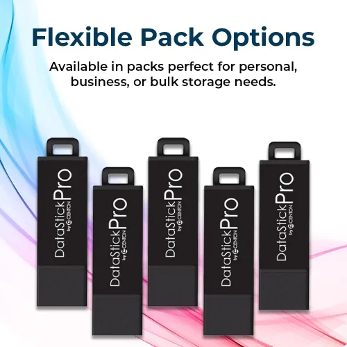 Vista 7 de Centon Electronics DataStick Pro - Unidad flash USB 3.2 Gen1, 128 GB, 5 unidades flash USB, paquete de 5 unidades, color negro
