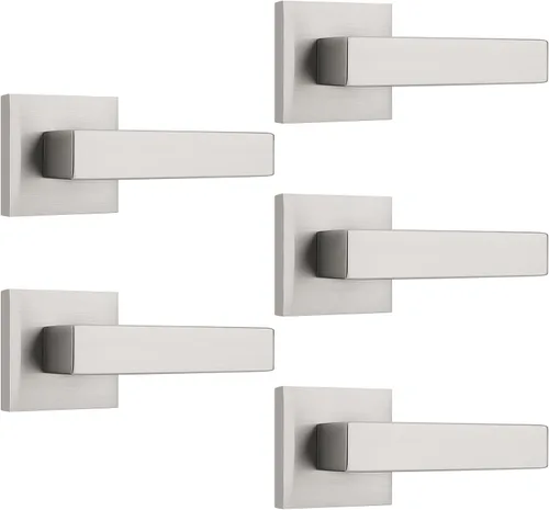 Vista 45 de KNOBWELL - Juego de cerradura con 1 picaporte resistente para puertas de una cara, ideal para puertas interiores reversibles, 0.93 libras