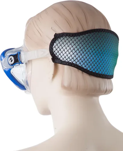 Vista 2 de Innovadora correa envoltura neopreno máscara correa cubierta azul pescado escamas