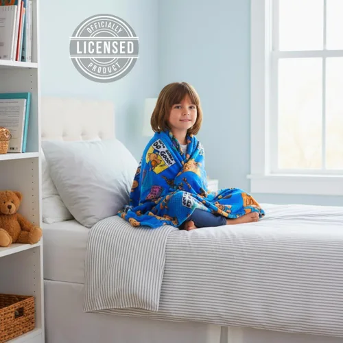 Vista 3 de Franco Dog Man Supa Book - Ropa de cama para niños, manta de felpa súper suave y acogedora, 40 x 50 pulgadas, (producto oficial)