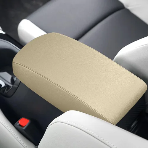 Vista 8 de AOMSAZTO Fundas para reposabrazos de consola central marfil para Corolla Toyota 2014-2019