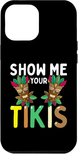 Vista 6 de Carcasa divertida para iPhone 14 Show Me Your Tikis Boobs Aloha Hawaii Luau