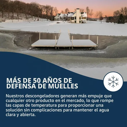Vista 5 de Kasco – Marine anticongelante 1/2HP 120 voltios estanque Lago Dock deicer 2400d025 De-icer compact dock bubbler for smaller areas, prevents ice