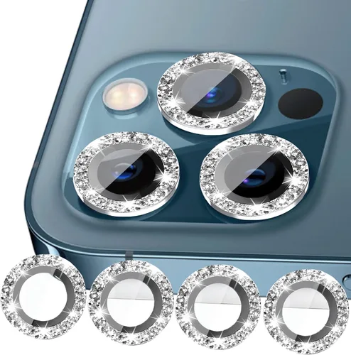 Vista 9 de Nothers Paquete de 3 protectores de lente de cámara compatibles con iPhone 12/12 Pro /12 Mini/11/11 Pro /11 Pro Max, protector de pantalla de vidrio