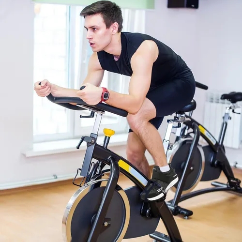 Vista 6 de Zapatos de ciclismo de interior para hombre compatibles con tacos SPD, cómodos zapatos de bicicleta para caminar, CEATS incluidos