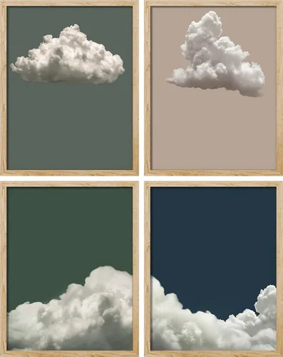 Vista 123 de SIGNWIN Póster enmarcado abstracto, paisaje, naturaleza, desierto, fotografía, realismo, decorativo, rústico, acogedor, zen para sala de estar