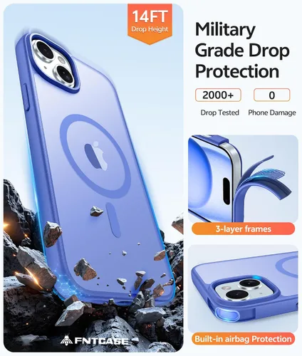 Vista 295 de FNTCASE Funda para Motorola Moto G-Stylus-5G-2025: Funda magnética translúcida mate a prueba de golpes para Moto G Stylus 2026, funda protectora