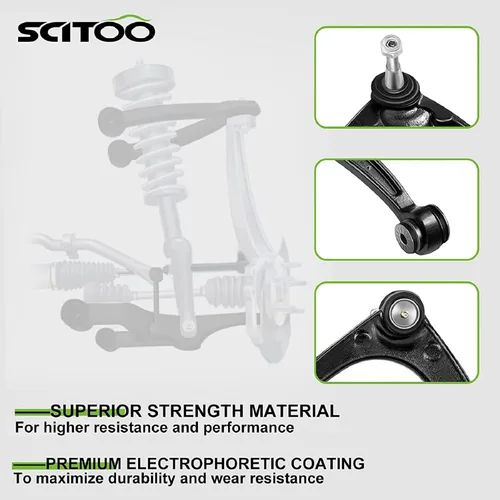 Vista 2 de SCITOO Kit de suspensión para Ford 500 – 2007 para Ford 500 – 2008 para Ford Taurus 2008 para Ford Taurus 2008 para Ford Taurus X 2005-2007