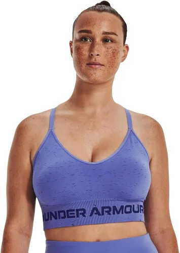 Vista 9 de Under Armour - Brasier largo y sin costuras de bajo impacto para mujer