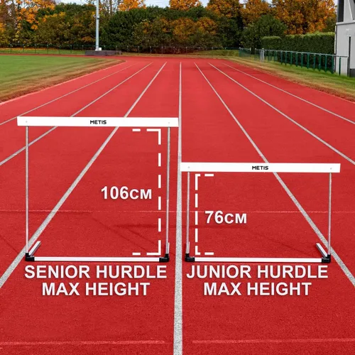Vista 2 de METIS Alloy Hurdles - Equipo de pista y campo ajustable de alta calidad para atletas jóvenes y mayores Disponible en paquetes de 1, 5 o 10