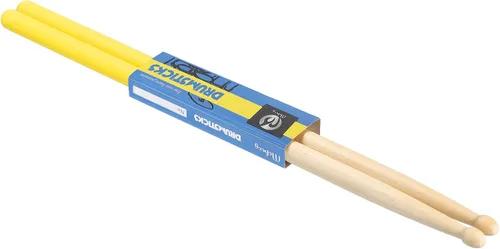 Vista 8 de PATIKIL Baquetas de madera de arce con mango antideslizante, agarre para tambor, 7A, negro, 1 par para percusión de instrumentos musicales