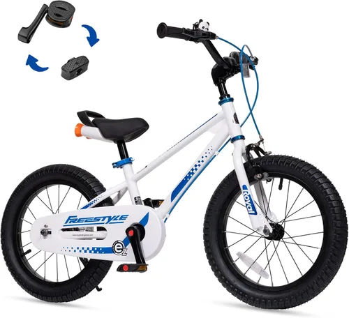 Vista 35 de RoyalBaby EZ Kids Bike 12 14 16 18 20 Inch Balance Pedal 2-in-1 Training Bicycle Boys Girls Ages 3 to 12 Years Easy Learn for Beginners