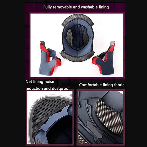 Vista 4 de Casco de motocicleta para niñas y mujeres, casco Bluetooth con orejas de gato, certificado por DOT, casco de motocicleta de cara completa, casco