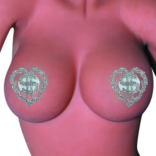 Vista 4 de MINGSEECESS Sujetador reutilizable de silicona con purpurina, fundas de pezones sexys para pezones