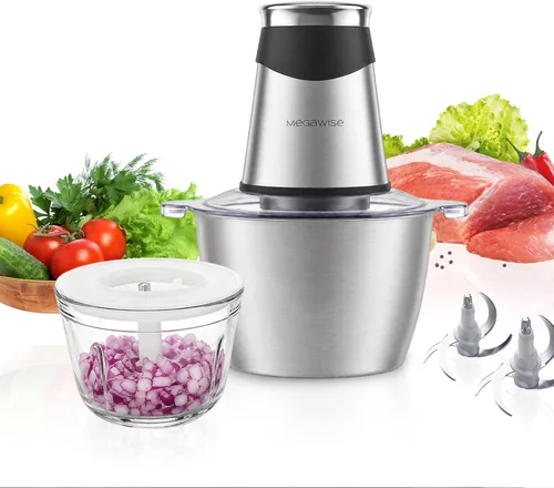 Vista 12 de MEGAWISE Picadora de carne eléctrica de la picadora de alimentos 500W
