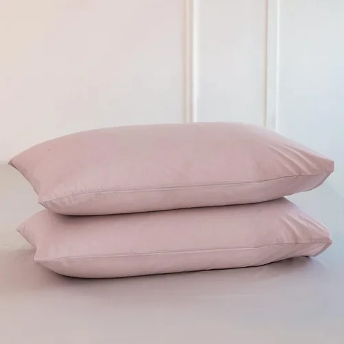 Vista 54 de MooMee Juego de 2 fundas de almohada de cuadros 100% algodón lavado con textura parecida al lino, transpirable, duradera, suave y cómoda