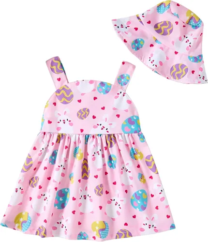 Vista 19 de Vestido para bebé recién nacida niña pequeña Vestido para niña pequeña de cuello halter sin mangas con flores Vestido de verano para niña de espalda
