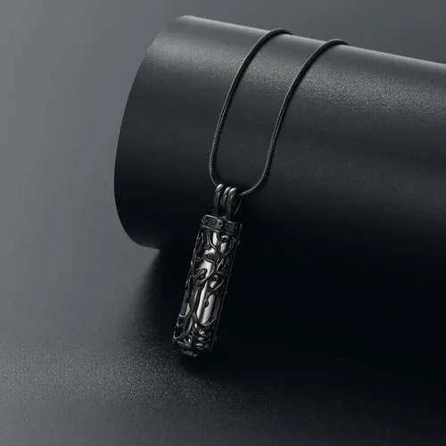 Vista 6 de Urn Necklace for Ashes with Hollow Vial Cylinder Cremation Jewelry for Ashes Tree of Life Memorial Jewelry Gifts for Women Ashes Necklace Lockets