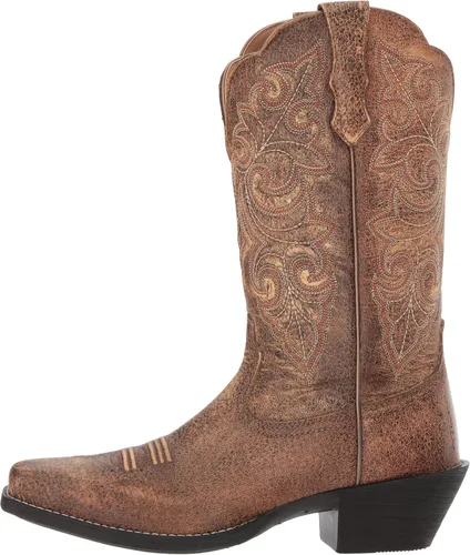 Vista 8 de Ariat Botas vaqueras de punta cuadrada redonda para mujer, Vintage Bomber, talla única