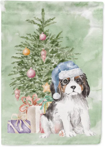 Vista 13 de Caroline's Treasures CK8213GF Bulldog Inglés #2 Regalos de Navidad y árbol de jardín Bandera de buzón Bandera decorativa para patio exterior, patio