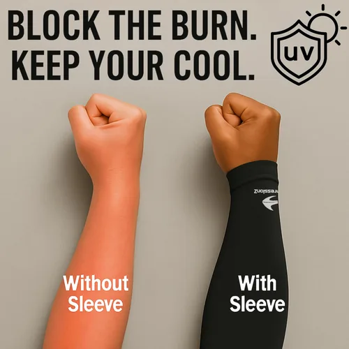 Vista 3 de CompressionZ Youth Sports Arm Sleeves Kids Cooling UV50+ Protection Volleyball Football Basketball Baseball - Boys & Girls