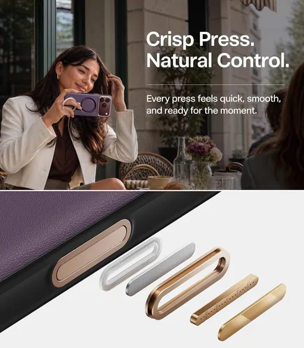 Vista 7 de TORRAS Funda de cuero para iPhone 18 Pro Max, soporte magnético 360, morado Morado borgoña.