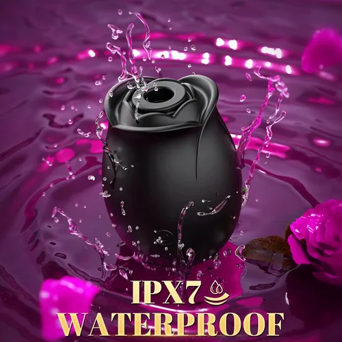 Vista 7 de Vibrador de succión de juguete sexual de rosas, juguetes para adultos con 9 modos de succión y vibración, juguetes sexuales impermeables