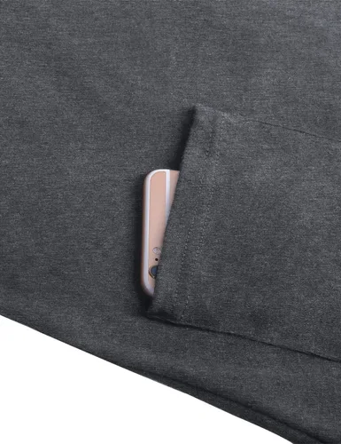 Vista 5 de Miusey Sudadera con capucha para mujer, diseño contemporáneo con parte delantera abierta, talla M 2X