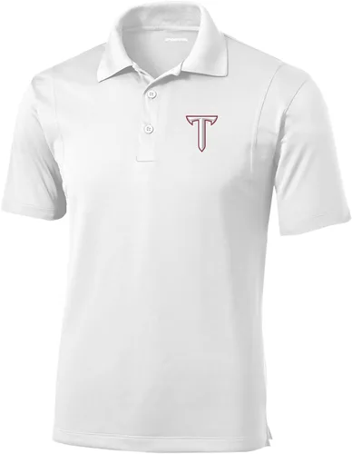 Vista 64 de Polo atlético de micro piqué NCAA para hombre Prime con cuello propio