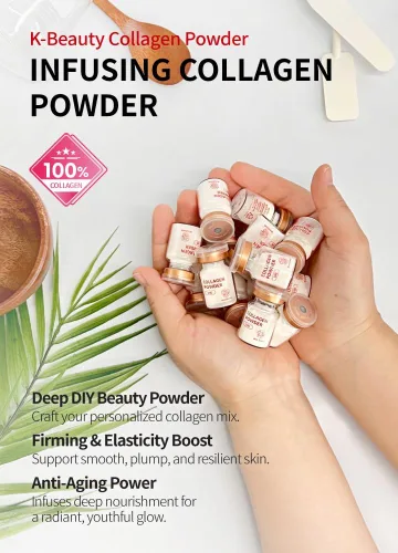 Vista 2 de BEAUDIANI Infusión de colágeno en polvo (0.05 oz), colágeno en polvo para el cuidado de la piel de la cara, antiarrugas con colágeno, belleza