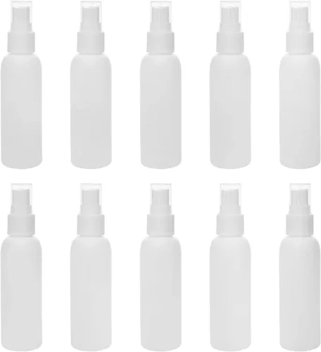 Vista 13 de Othmro Botella de spray de niebla fina, 6.8 fl oz de plástico pulverizador de botellas blancas bomba atomizadora y recargable 10 piezas 10 piezas