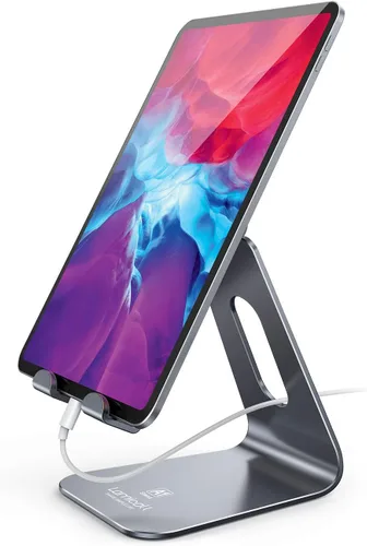 Vista 9 de Lamicall - Soporte para tablet, soporte para escritorio - Soporte de escritorio de tableta ajustable multi-ángulo, compatible con iPad Pro 11, 12.9