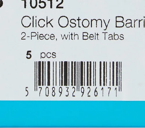 Vista 3 de Coloplast SenSura Mio Click Trim to Fit Ostomy Barrier Elastic Adhesive 1.969 in Brida 5 por caja 10512
