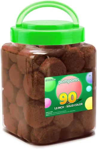 Vista 11 de Eppingwin - 2000 pompones negros, pompones suaves de 1 cm para manualidades, 0.4 pulgadas para proyectos de bricolaje de arte y manualidades (negro)
