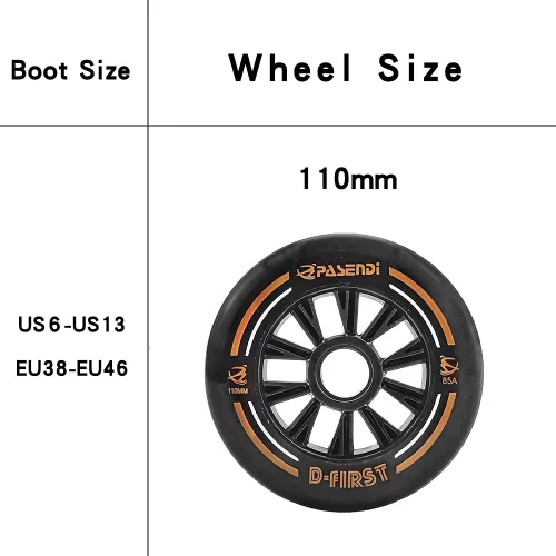 Vista 3 de Patines de velocidad profesionales de fibra de carbono para hombres y mujeres Patines de 4 ruedas de velocidad de una sola fila Patines en línea