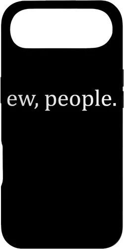 Vista 27 de Ew People - Funda de regalo para iPhone 17 con frases introvertidas y frases de memes