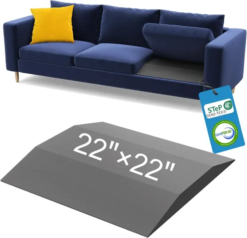 Vista 12 de Soporte de cojín de sofá para asiento caído, 20 x 20 x 2 pulgadas, espuma