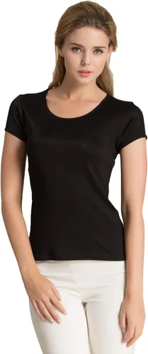 Vista 2 de CLC - Camisola de seda morera para mujer Negro