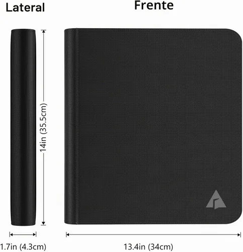 Vista 6 de Carpeta prémium con 720 tarjetas de 12 bolsillos, carpeta de álbum de tarjetas coleccionables sin anillo, carga lateral, UltraSonic-12720 Tech Zip