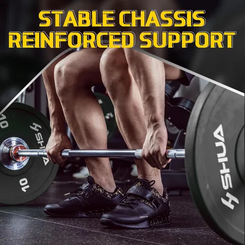 Vista 5 de MANUEKLEAR - Zapatos de levantamiento de pesas antideslizantes fuertes para hombres, zapatos de entrenamiento profesional para hombres y mujeres