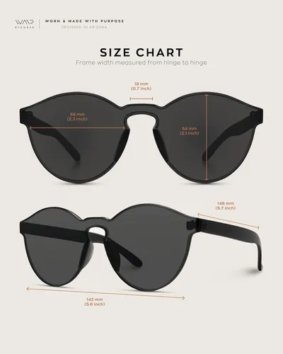 Vista 7 de Wearme Pro - Lentes para sol Super Retro Redondos, transparentes.