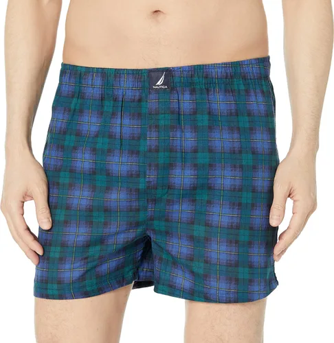 Vista 2 de Nautica Boxer tejido de algodón para hombre, paquete de 3