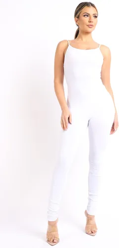 Vista 3 de TOO HOT FASHIONS - Overol sexy de una pieza con tirantes delgados para mujer, cómodo, para fiestas, uso diario, suave, de jersey